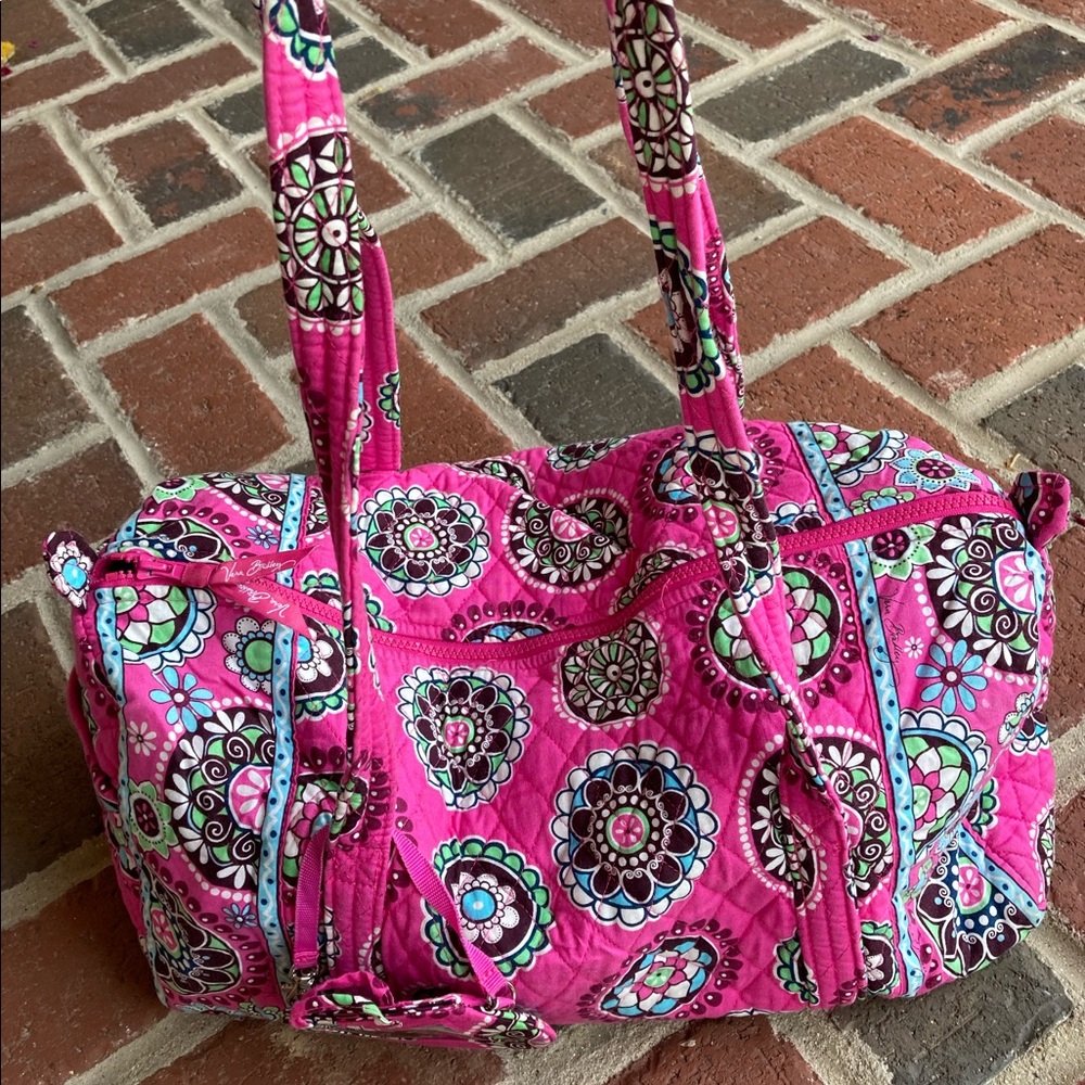 Pink Vera Bradley duffle bag